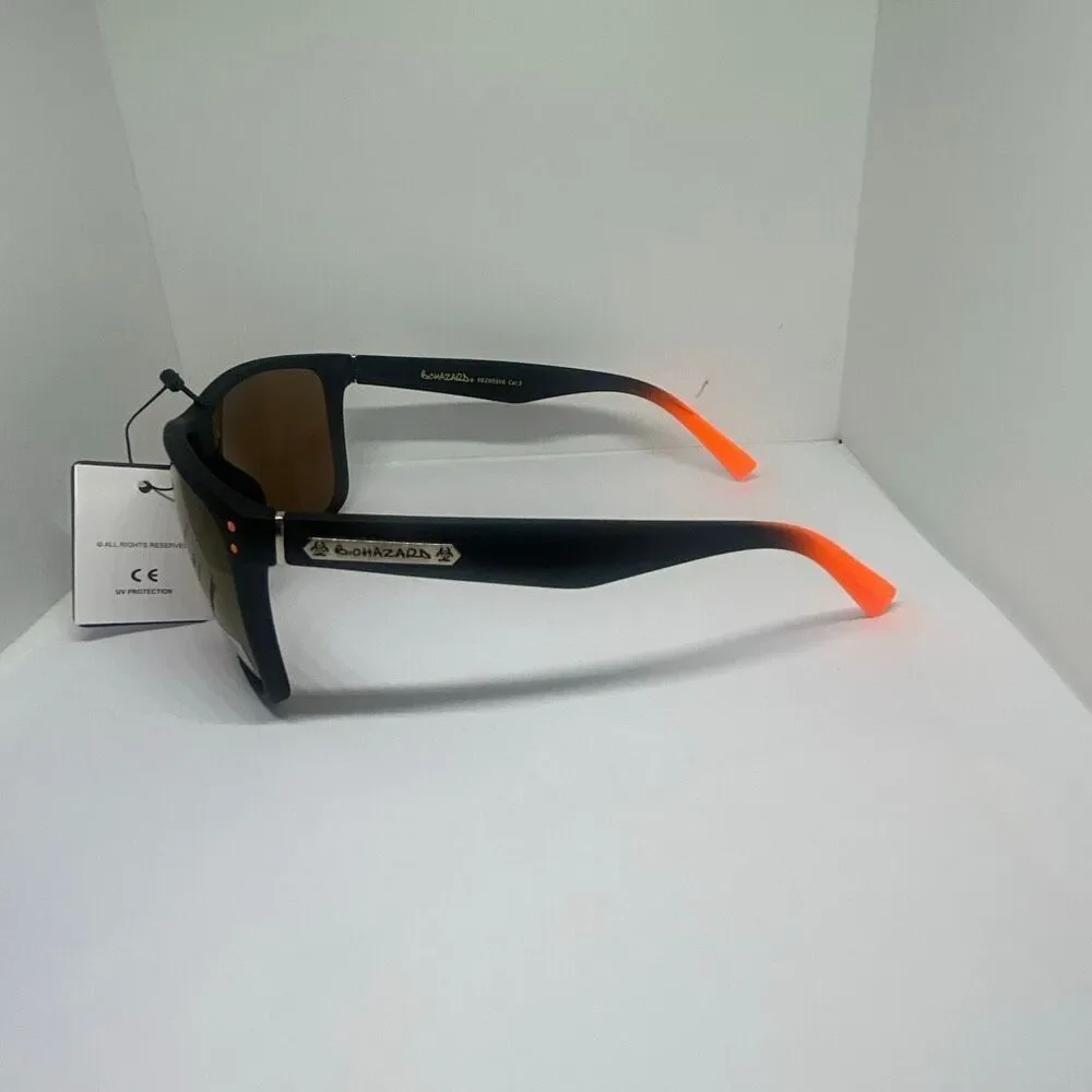 Biohazard Mirrored Sunglasses Men’s UV400 Protection